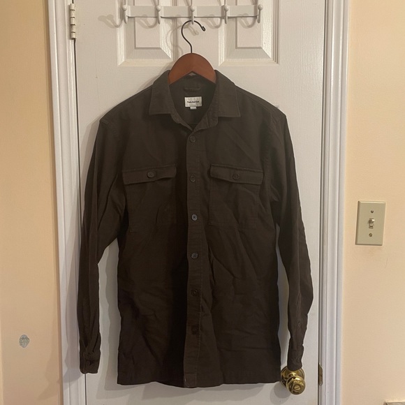 Frank and Oak brown button down top - Picture 1 of 3